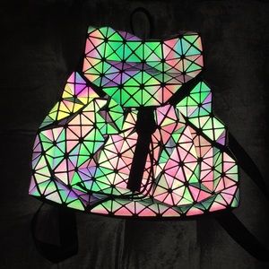 Geometric reflective backpack